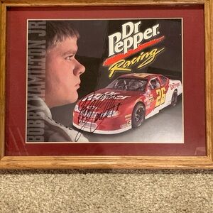 Vintage NASCAR Bobby Hamilton, Jr Signed Autographed # 26 8 by 10 Framed Photo